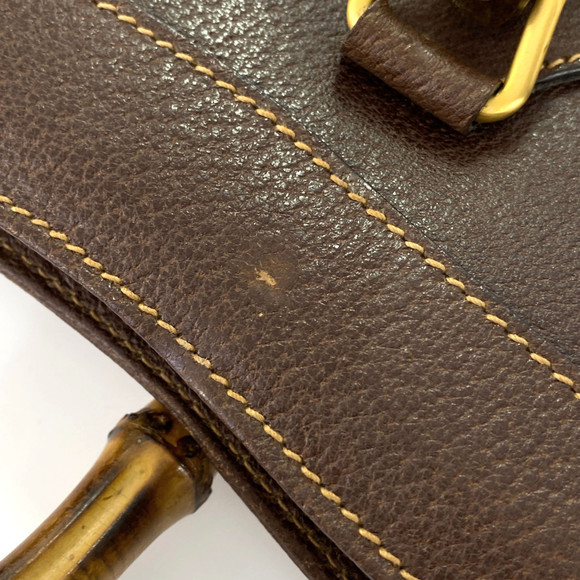 Gucci Bamboo Large Shopper Tote Bag Brown - Picture 5 of 10